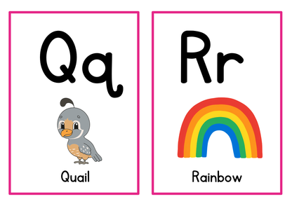Alphabet Learning Flashcards