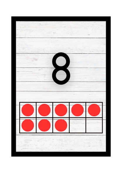 Math Count With Me For Toddlers |Ten Frame Flashcards &counting Printable